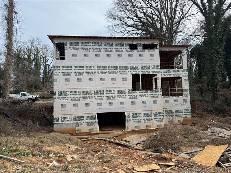 In-progress construction of a new home in , Atlanta, GA (Image 4).
