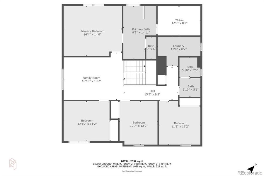 2D floor plan layout of this home in Murphy Creek, Aurora, CO (Image 4).