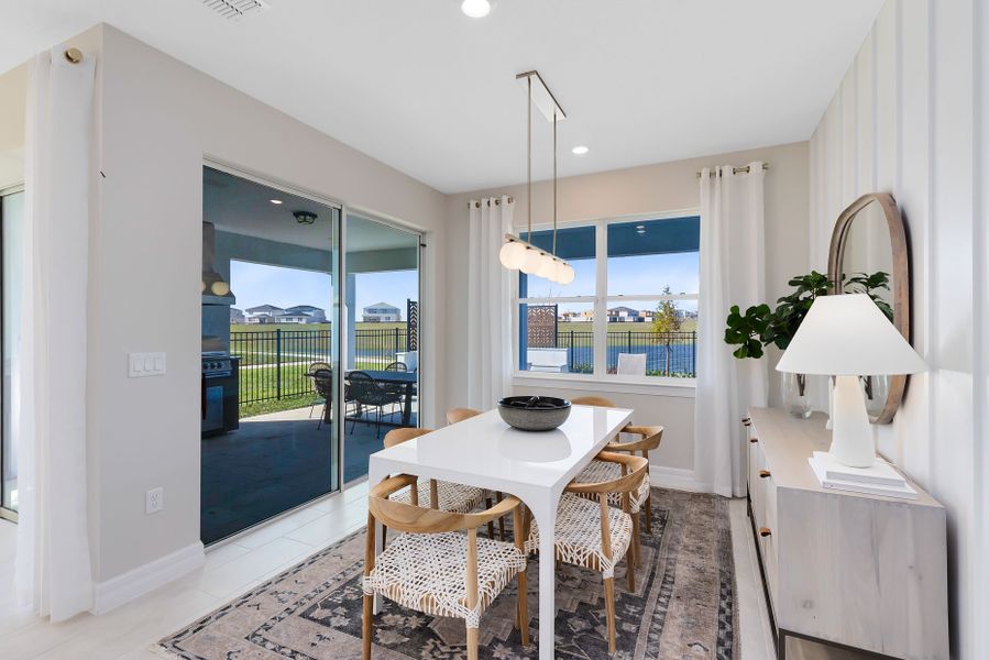Furnished interior view inside a new home in Silverleaf Oaks, Winter Garden (Image 5). Furnished interior view inside a new home in Silverleaf Oaks, Winter Garden (Image 5).