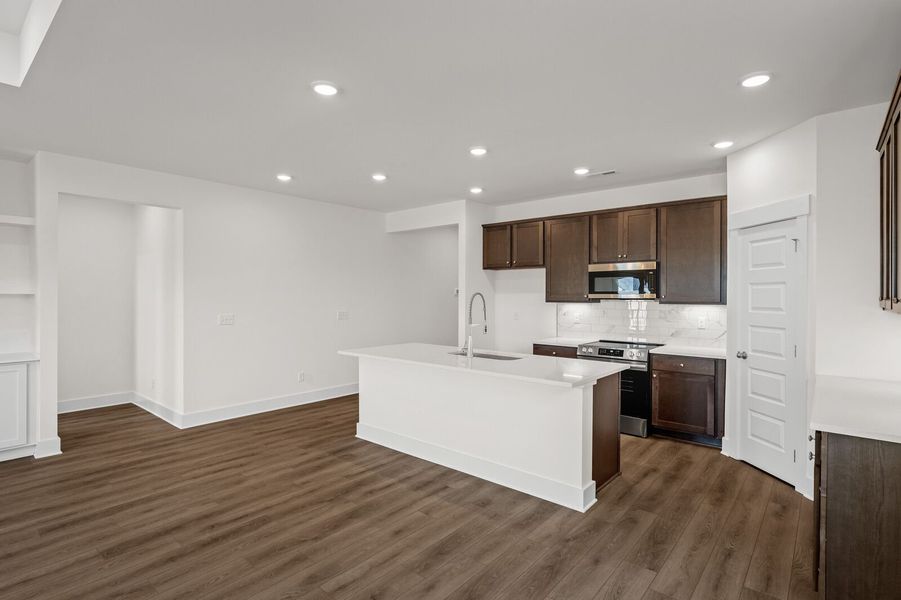 Representative furnished interior of a home built from the The Cottonwood E by Davidson Homes LLC in Woods Crossing, Gallatin (Image 8).