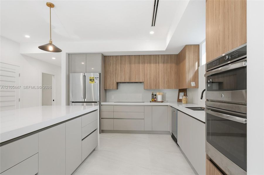 Furnished interior view inside a new home in , Miami (Image 8).