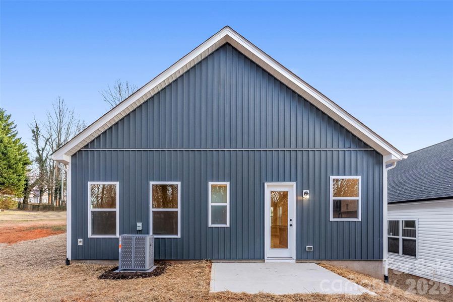 Exterior details and patio area of a home in , Hickory (Image 4).