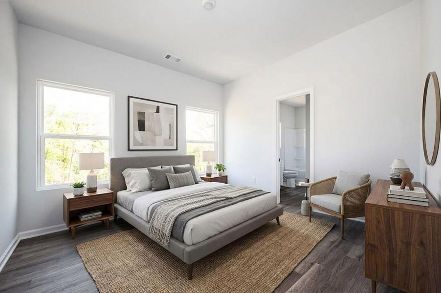 Furnished interior view inside a new home in , Atlanta (Image 10).