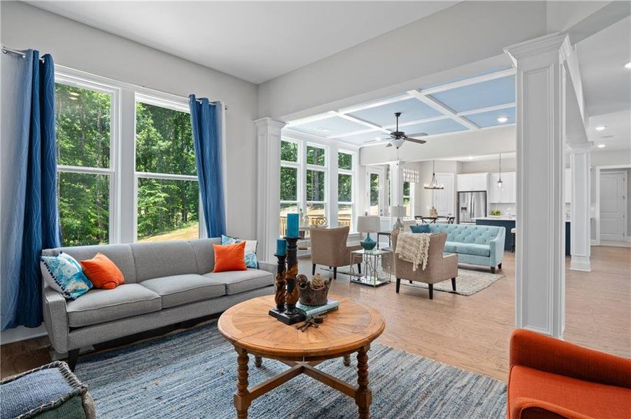 Furnished interior view inside a new home in , Cumming (Image 28).