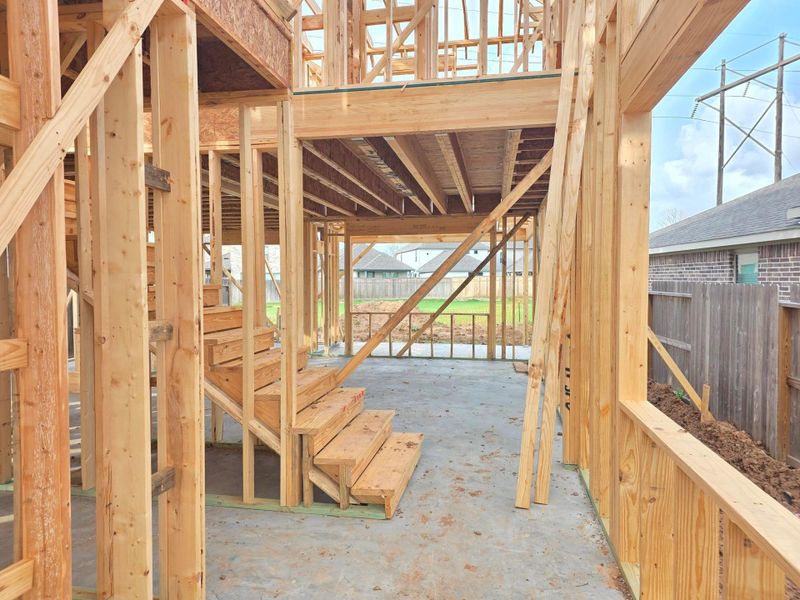 In-progress construction of a new home in , Missouri City, TX (Image 4).