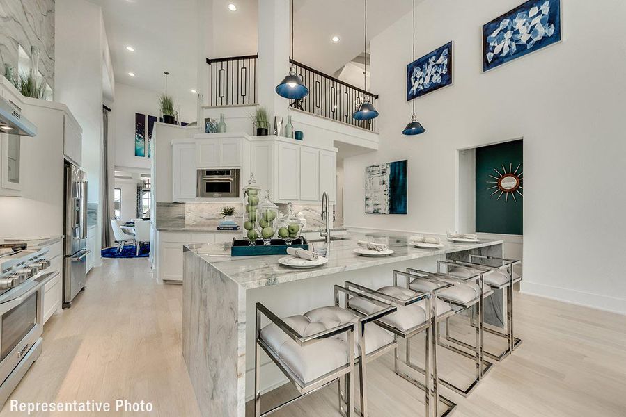 Furnished interior view inside a new home in Grand Braniff Park, Irving (Image 5).