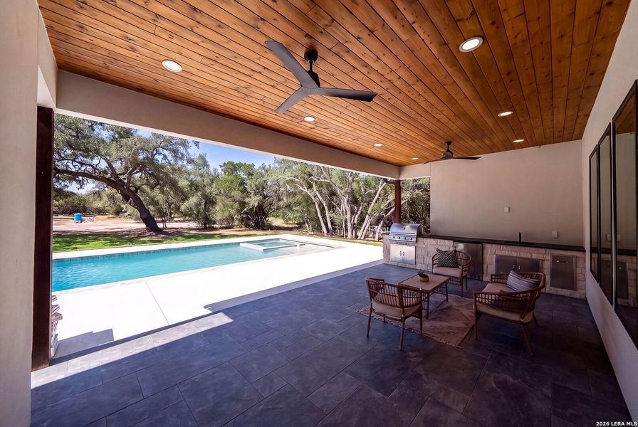 Exterior details and patio area of a home in , Boerne (Image 4).