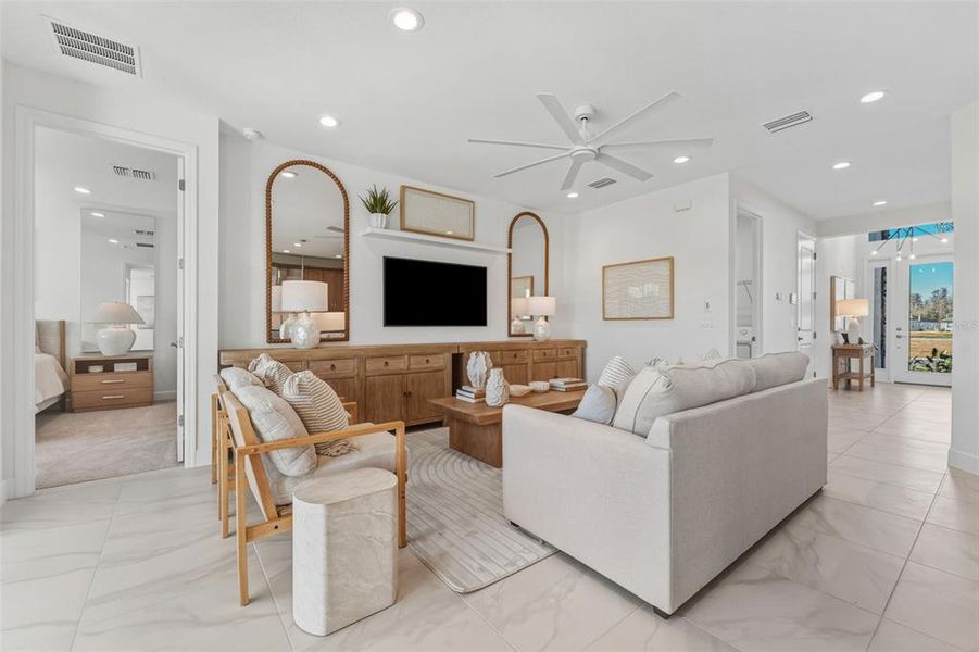 Furnished interior view inside a new home in Valencia Ridge, Wesley Chapel (Image 10).