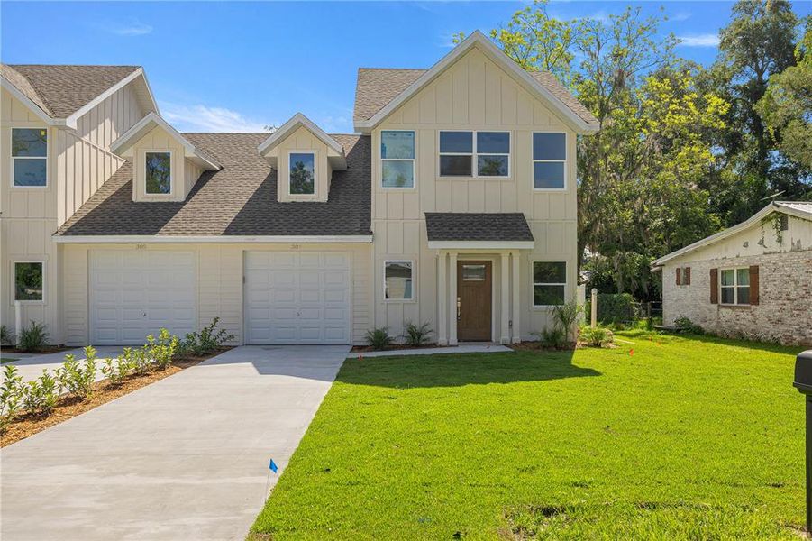 Townhouse on right side