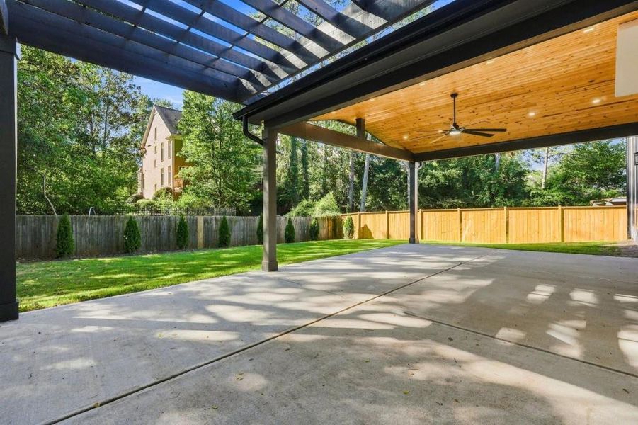 Exterior details and patio area of a home in , Atlanta (Image 4). Exterior details and patio area of a home in , Atlanta (Image 4).