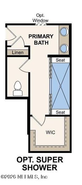 2D floor plan layout of this home in Seminole Palms, Palm Coast, FL (Image 7).