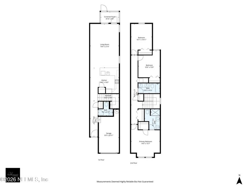2D floor plan layout of this home in , Jacksonville, FL (Image 5).