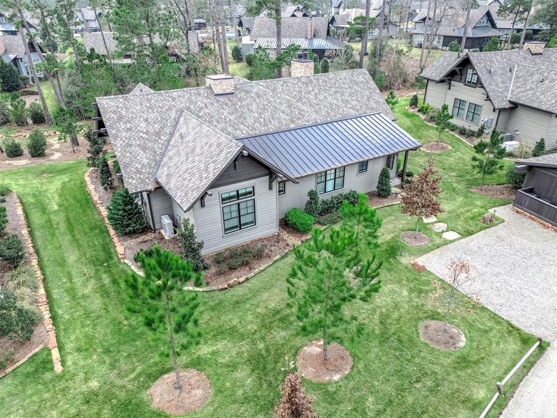 Elevated View of this recently built Cypress Cottage
