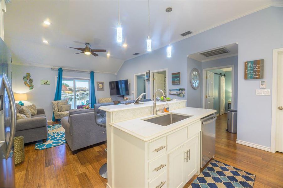Furnished interior view inside a new home in , Graford (Image 8).