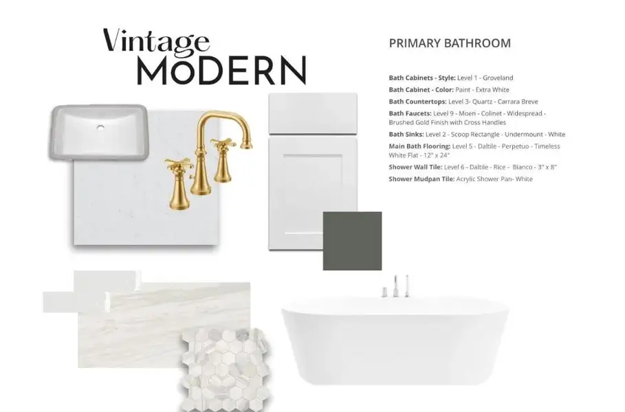 Sample of building materials used in homes in Austin Point Summit, Richmond (Image 7).