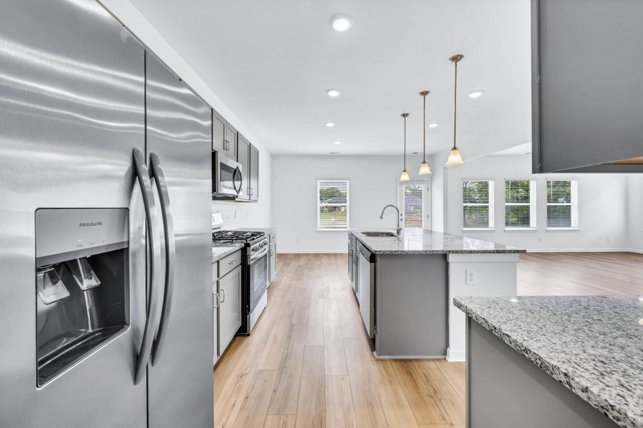 Furnished interior view inside a new home in The Oaks, Clarksville (Image 7). Furnished interior view inside a new home in The Oaks, Clarksville (Image 7).