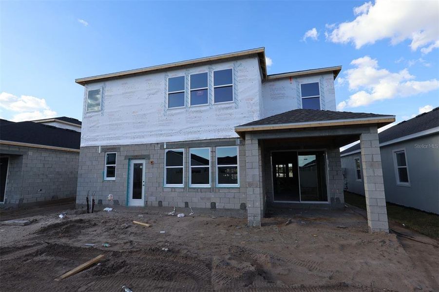 In-progress construction of a new home in Center Lake on the Park, St. Cloud, FL (Image 4).
