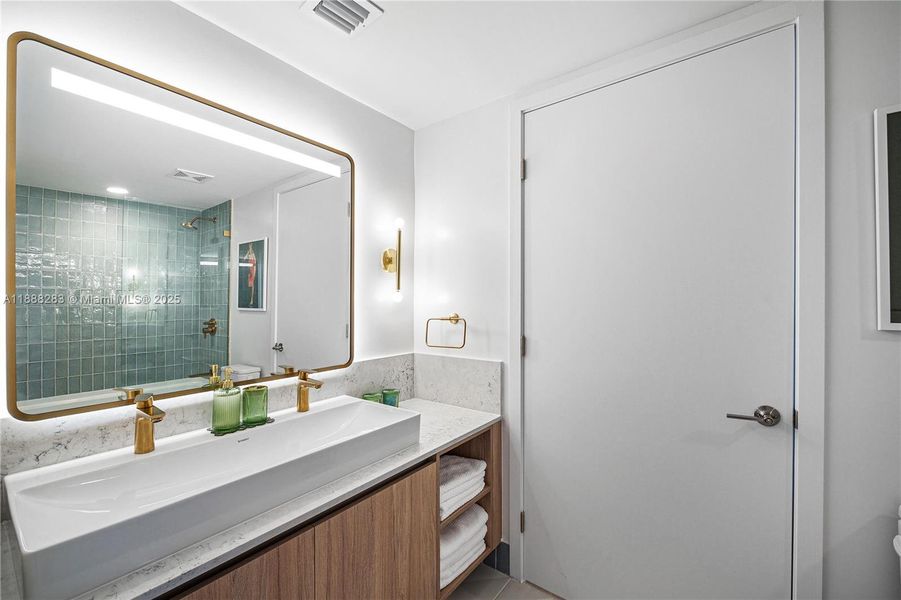 Furnished interior view inside a new home in , Miami (Image 15).