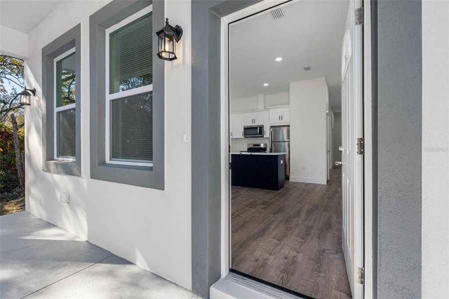 Exterior details and patio area of a home in , New Port Richey (Image 4). Exterior details and patio area of a home in , New Port Richey (Image 4).