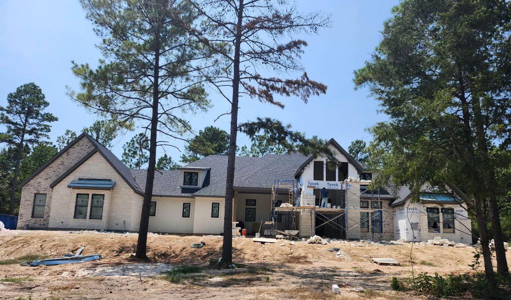 In-progress construction of a new home in , Montgomery, TX (Image 16).