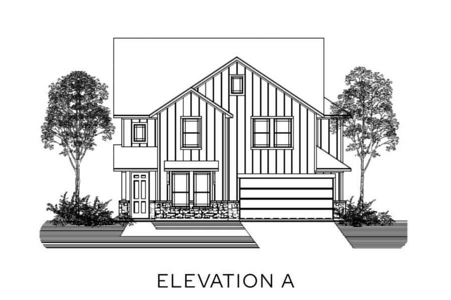 Representative rendering of the exterior for the The Ivywood by Lillian Custom Homes (Image 3). Representative rendering of the exterior for the The Ivywood by Lillian Custom Homes (Image 3).