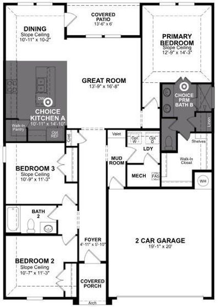 Beazer Homes Challk Hill Sierra Floorplan.