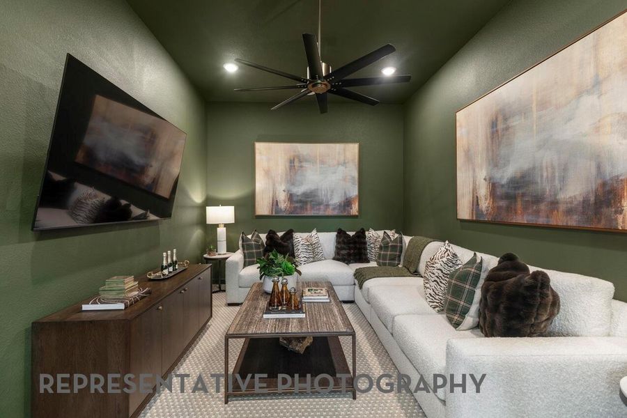 Furnished interior view inside a new home in Meridiana, Manvel (Image 15).