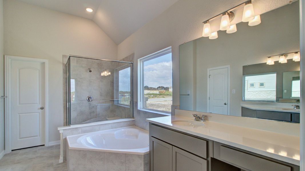 Furnished interior view inside a new home in The Crossvine, Schertz (Image 17).