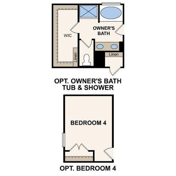2D floor plan layout of this home in Meadow Creek Village, Locust, NC (Image 4).