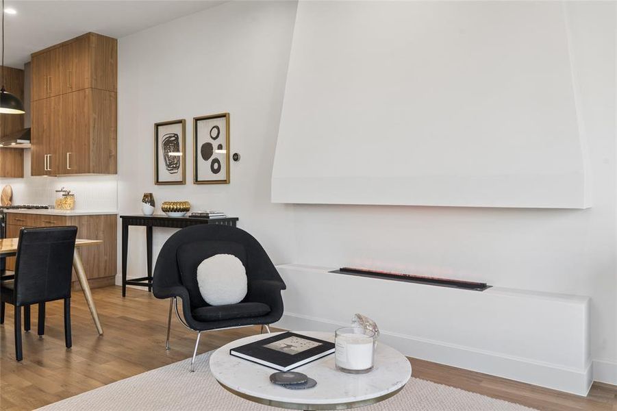 Furnished interior view inside a new home in , Dallas (Image 33).