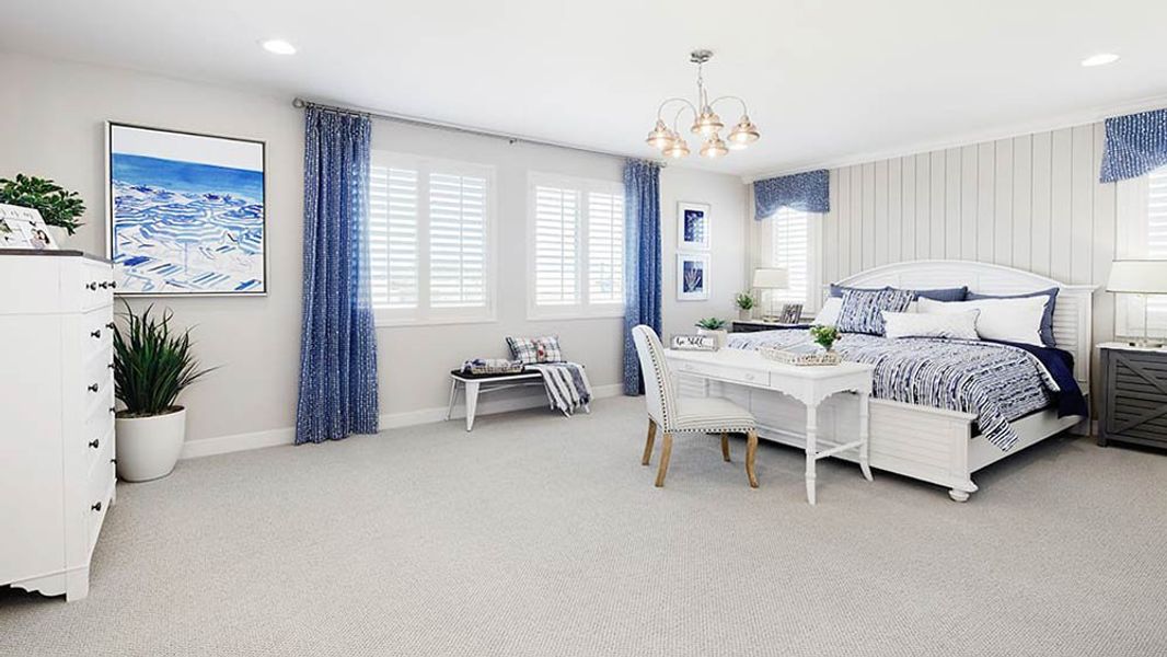 Representative furnished interior of a home built from the 45RM6 by Taylor Morrison in Almeria at Rancho Mercado, Surprise (Image 9).