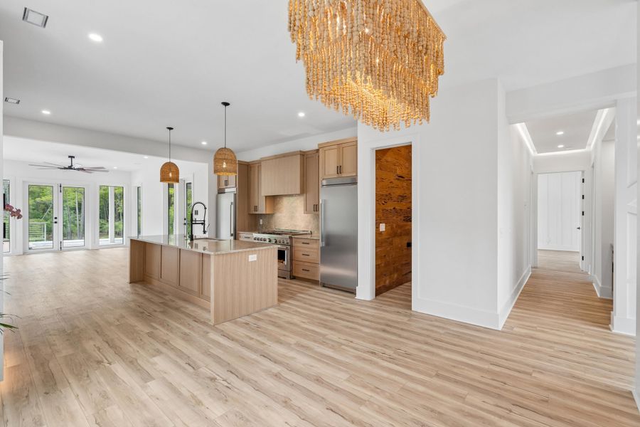 Furnished interior view inside a new home in , Folly Beach (Image 9).