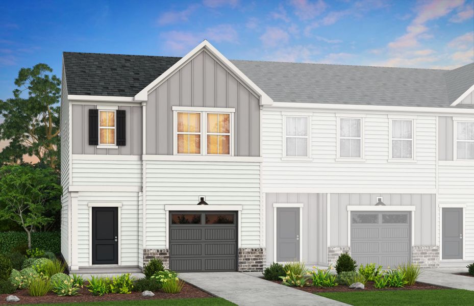 Representative exterior photo of a completed home built from the Adison by Pulte Homes in Mallard Park, Charlotte, NC (Image 8).