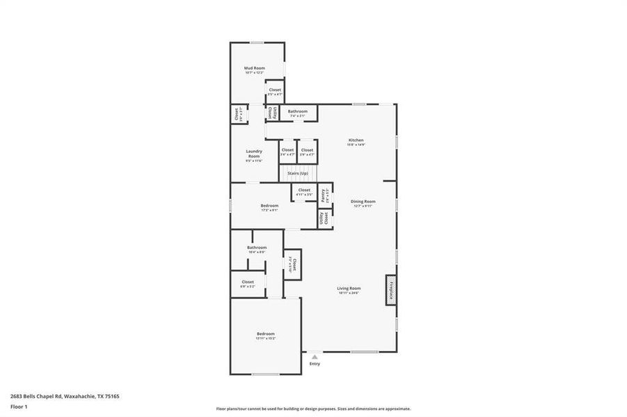 2D floor plan layout of this home in , Waxahachie, TX (Image 4). 2D floor plan layout of this home in , Waxahachie, TX (Image 4).