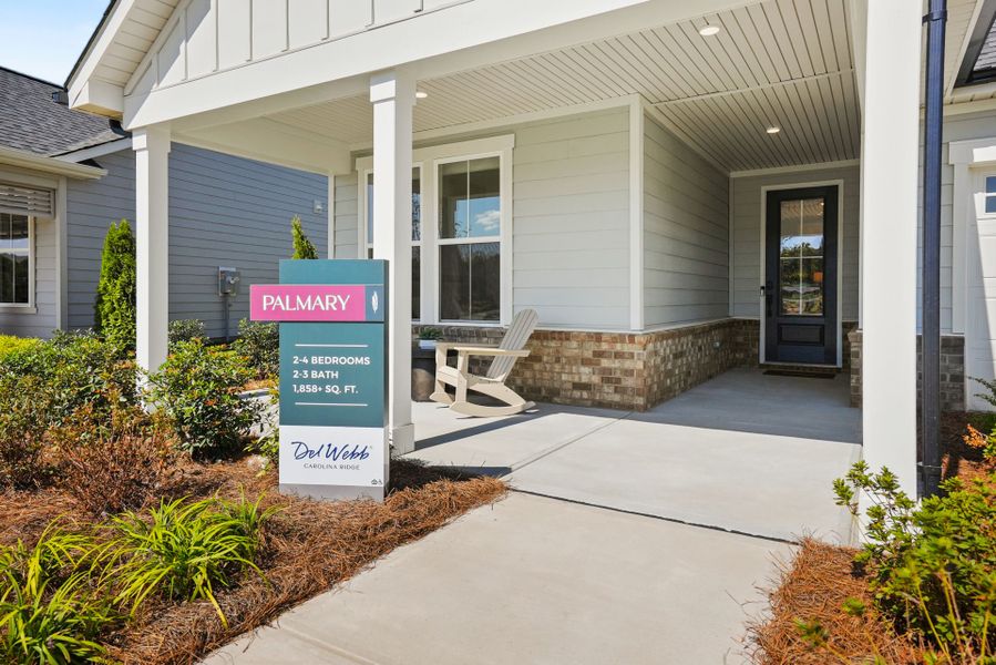 Representative exterior details of a home built from the Palmary by Del Webb in Del Webb Carolina Ridge, Midland (Image 3).