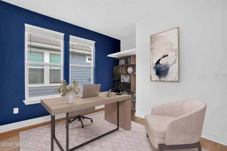 Furnished interior view inside a new home in Del Webb Wildlight, Wildlight (Image 8).