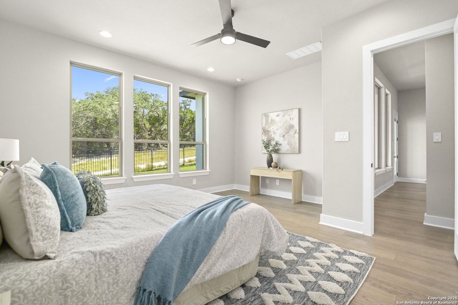 Furnished interior view inside a new home in Esperanza - 70', Boerne (Image 9).