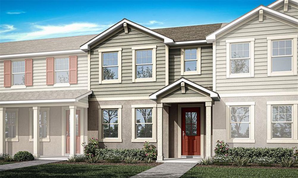 Architect's Rendering - Catalina Exterior - Craftsman Elevation