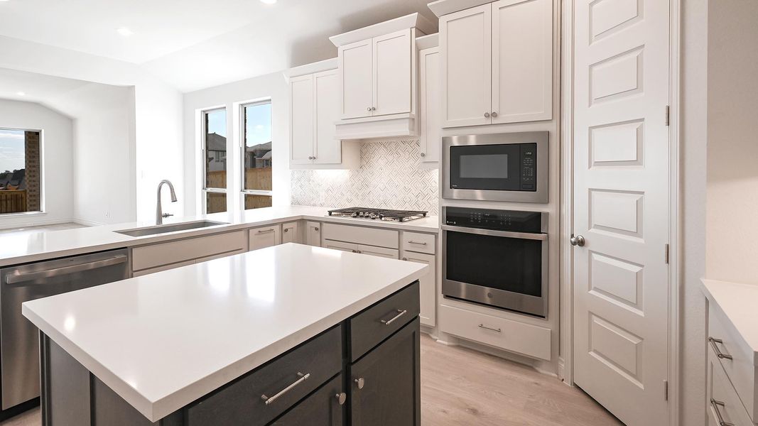 Furnished interior view inside a new home in La Cima 50', San Marcos (Image 9). Furnished interior view inside a new home in La Cima 50', San Marcos (Image 9).