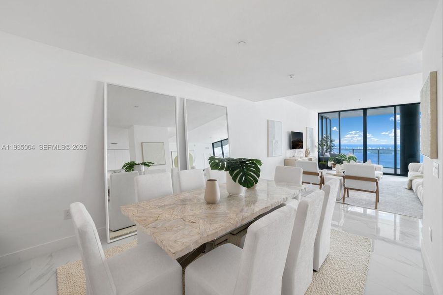 Furnished interior view inside a new home in , Miami (Image 5).