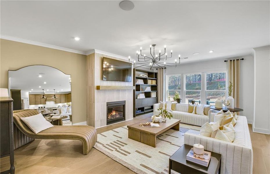 Furnished interior view inside a new home in Rose Creek, Cumming (Image 5).