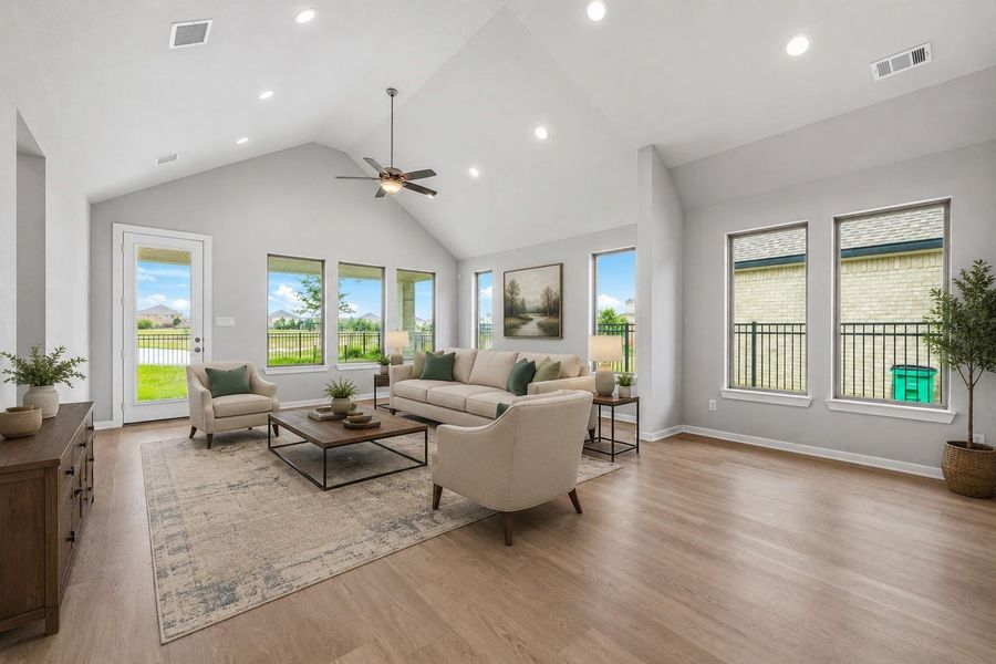 Furnished interior view inside a new home in , Cypress (Image 7). Furnished interior view inside a new home in , Cypress (Image 7).