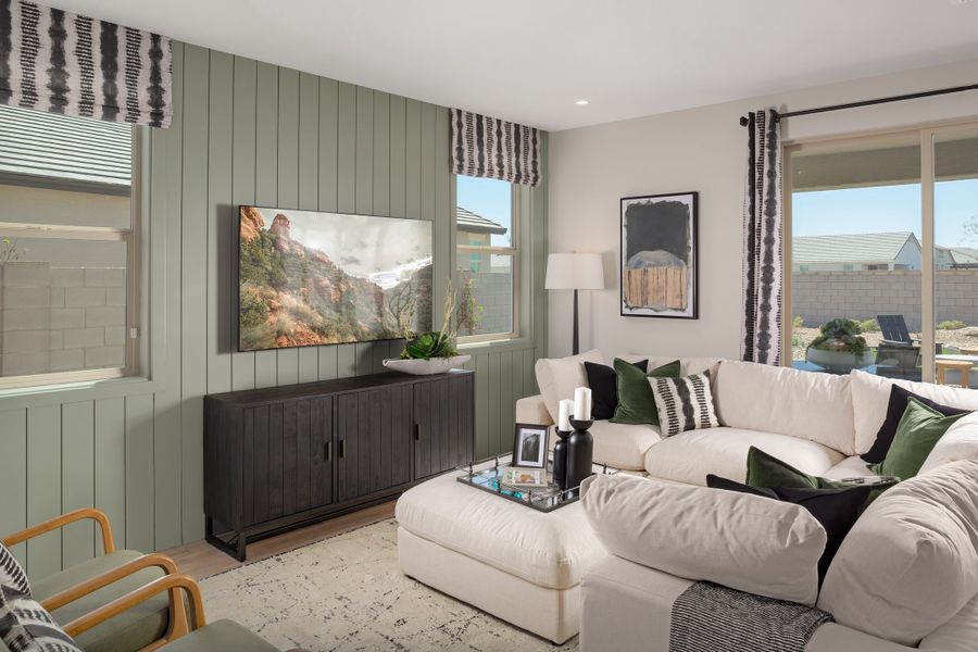 Representative furnished interior of a home built from the Plan by Beazer Homes in Highpointe at Northpointe, Peoria (Image 17).