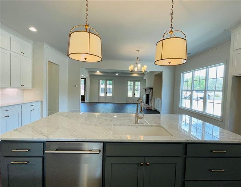 Furnished interior view inside a new home in , Suwanee (Image 11).