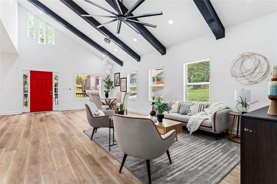 Furnished interior view inside a new home in , Atlanta (Image 6).