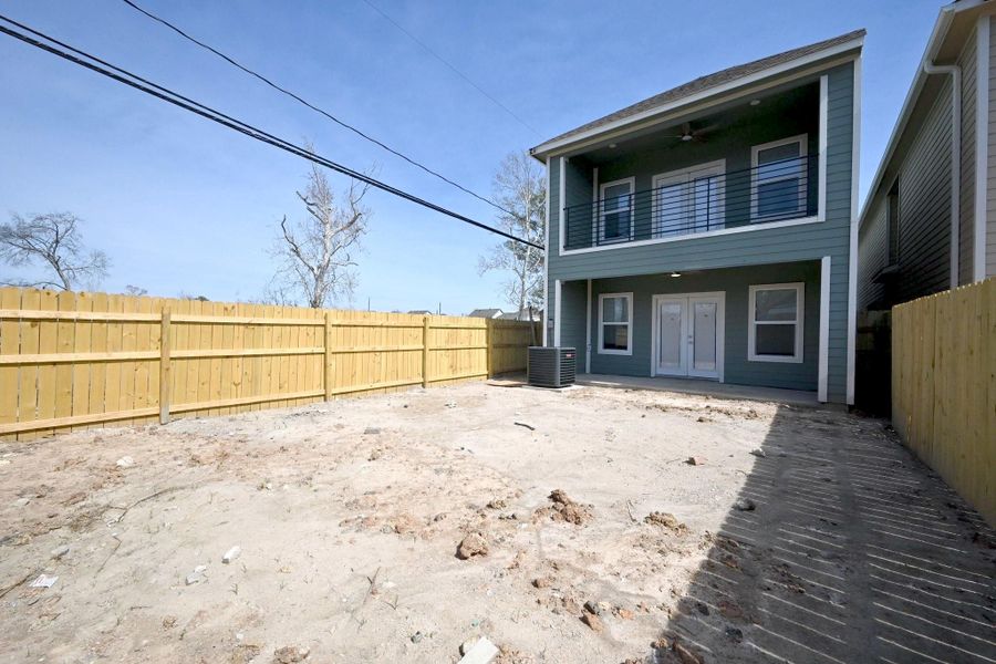 Exterior details and patio area of a home in , Houston (Image 4). Exterior details and patio area of a home in , Houston (Image 4).