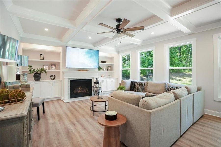 Furnished interior view inside a new home in , Acworth (Image 36).