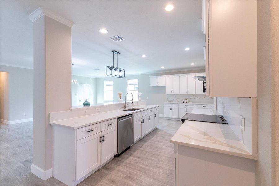 Furnished interior view inside a new home in , Cleveland (Image 6).