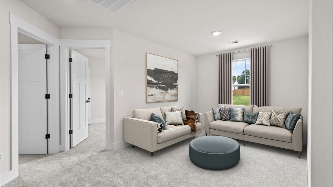Representative furnished interior of a home built from the Beramont by DRB Homes in Pleasant Falls, Moore (Image 19).