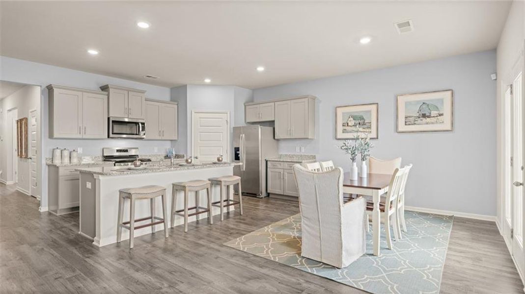 Furnished interior view inside a new home in Jackson Landing, Jefferson (Image 22).